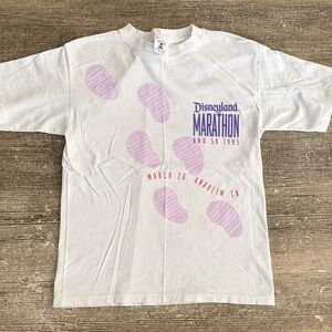 Disney vintage Disneyland Marathon and 5K 1995 graphic t-shirt